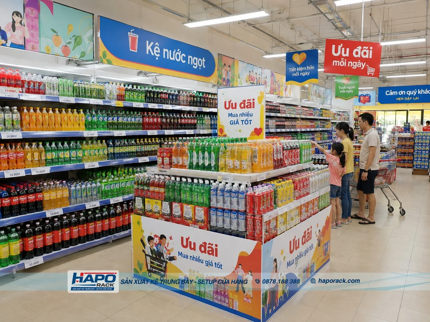 Kệ Sắt Trưng Bày Nước Ngọt Giá Tốt – Tải Trọng Cao, Sử Dụng Bền Lâu