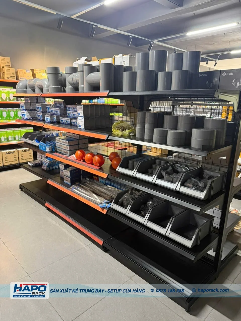 Kệ Shop Điện Nước Đẹp, Tiện Trưng Bày, Phù Hợp Cửa Hàng Lớn Nhỏ