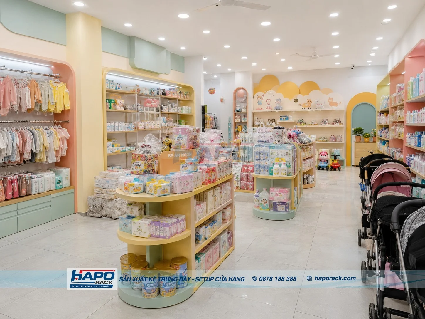 Kệ Shop Mẹ Và Bé Tại P. Cái Khế TP. Cần Thơ Gọn Đẹp, Tiện Dụng