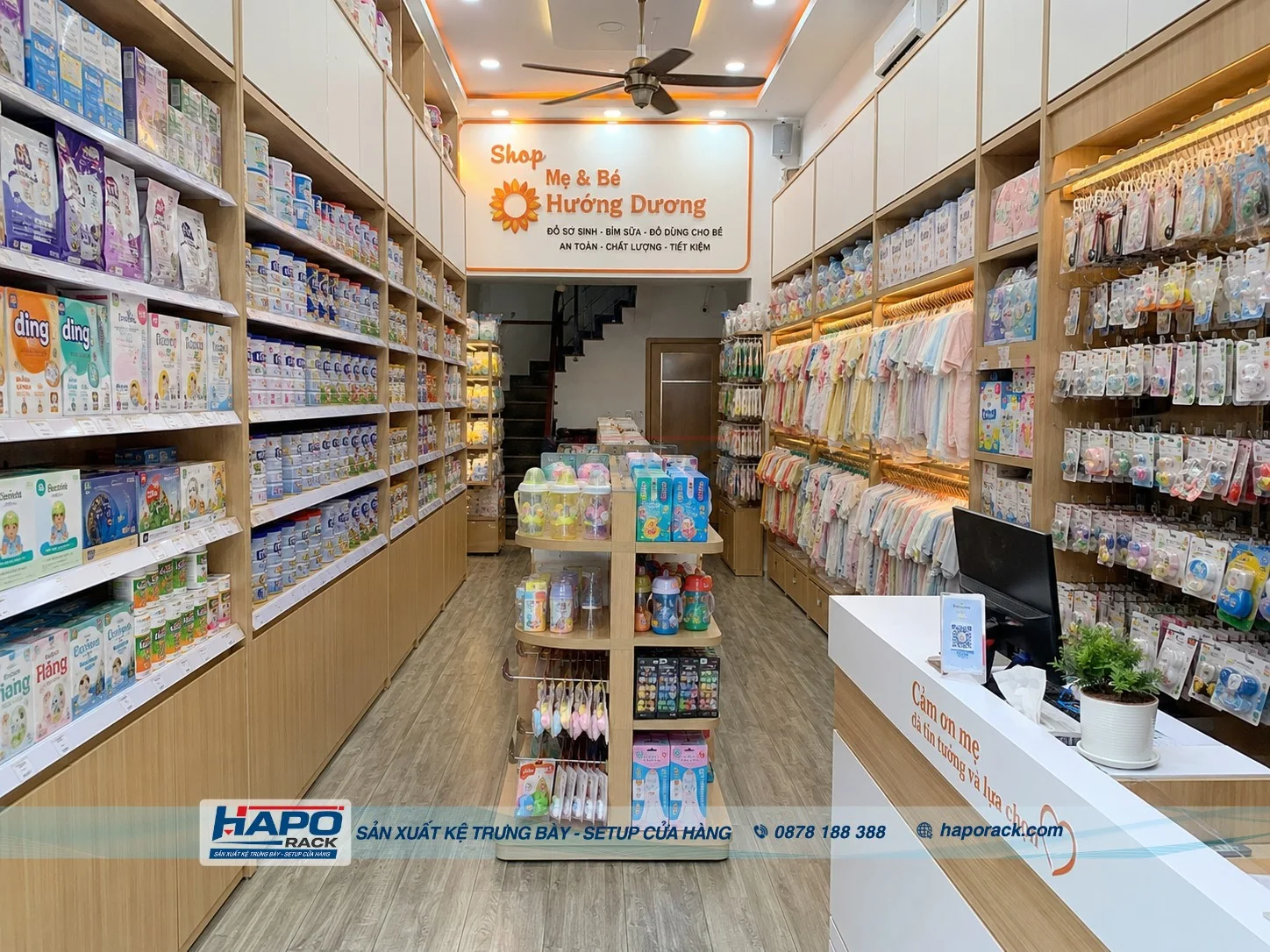Kệ Shop Mẹ Và Bé Tại P. Ninh Kiều TP. Cần Thơ Đẹp, Dễ Bố Trí