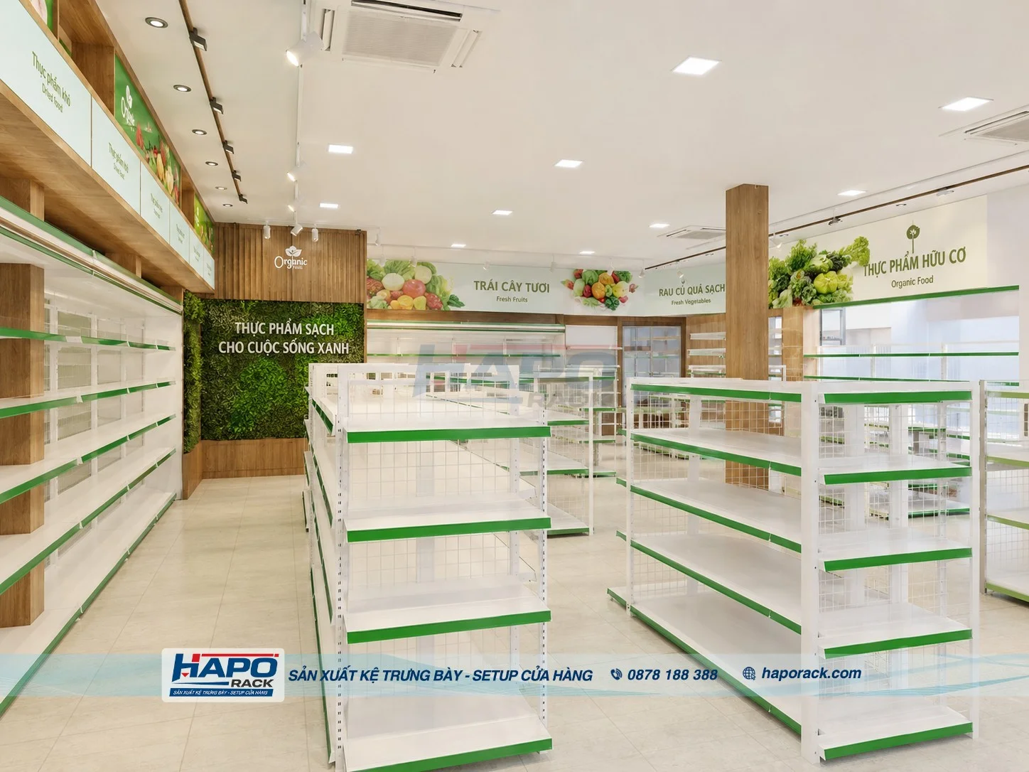 Kệ Siêu Thị HAPO Rack – Báo Giá, Thiết Kế Và Thi Công 2026