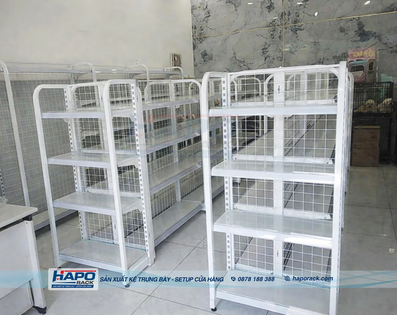 Kệ Siêu Thị Đôi Giá Tốt – Mẫu Kệ Trung Tâm Cửa Hàng Bền Đẹp