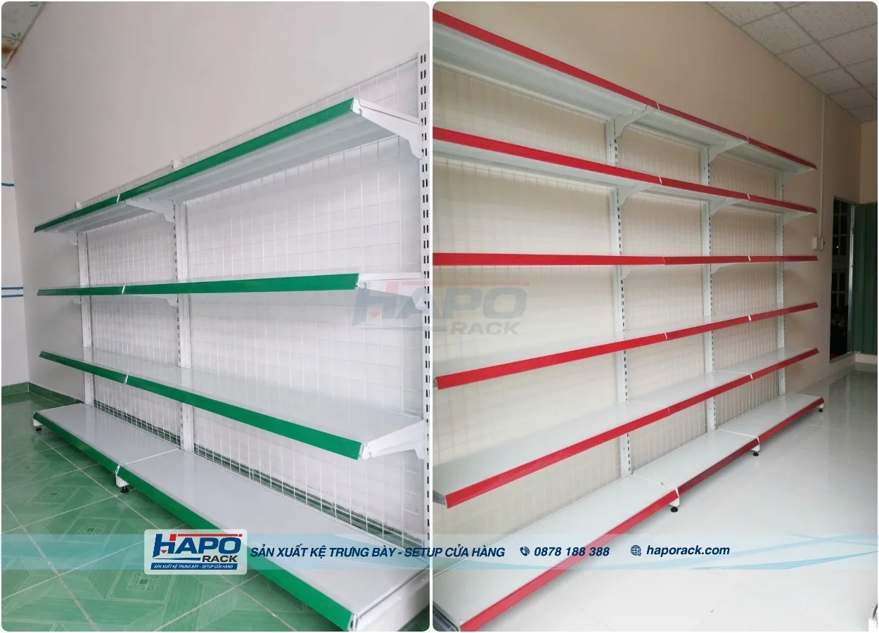 Kệ Siêu Thị Đơn Áp Tường 2027 – Gọn Đẹp, Bền Bỉ, Tiết Kiệm Diện Tích