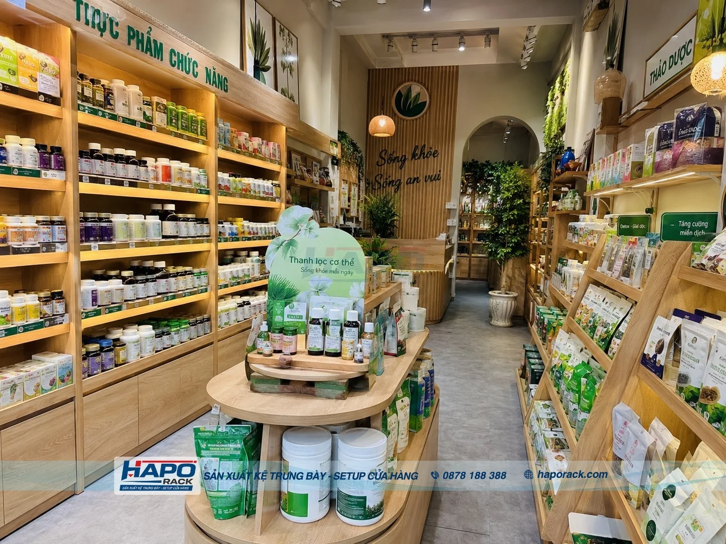 Kệ Thực Phẩm Chức Năng Đẹp Bền Tối Ưu Trưng Bày Sản Phẩm