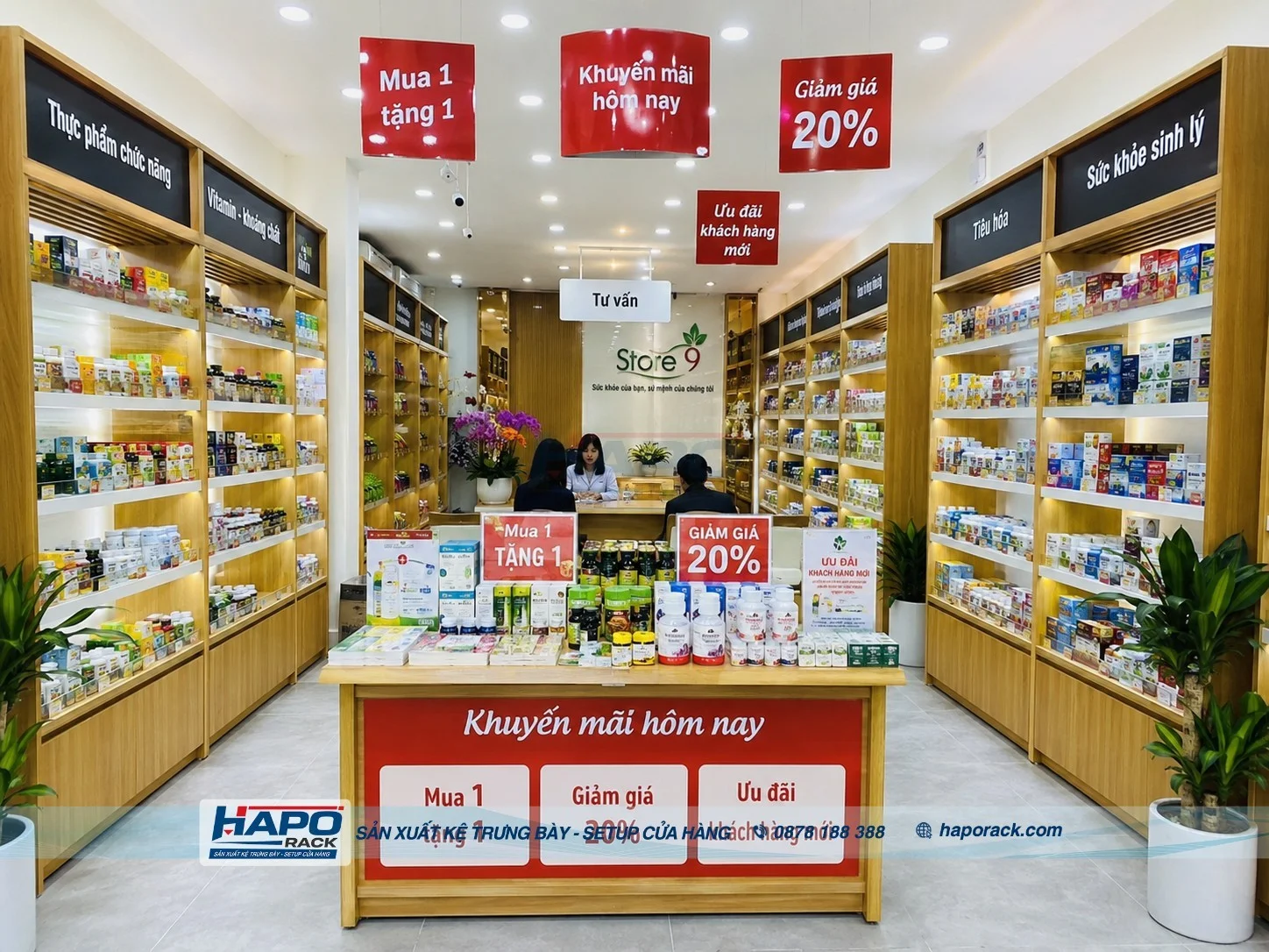 Kệ Thực Phẩm Chức Năng Đẹp Gọn Bền Phù Hợp Nhiều Không Gian