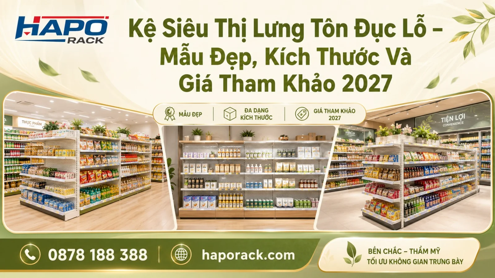 Kệ Tôn Đục Lỗ Trưng Bày Sản Phẩm – Mẫu Đẹp Cho Shop 2027