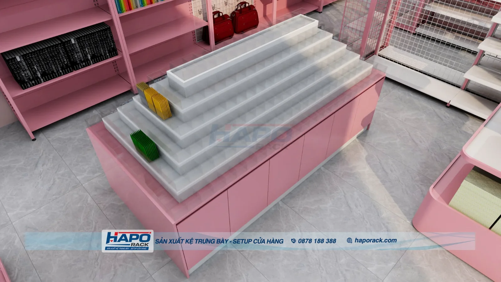 Kệ Trưng Bày Bút Mica Nhiều Tầng – Gọn Đẹp, Dễ Chọn Sản Phẩm