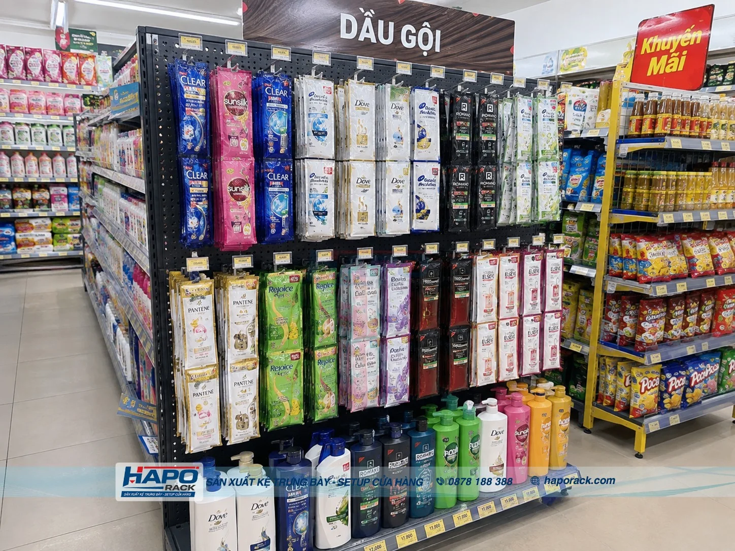 Kệ Trưng Bày Dầu Gội Giá Tốt Cho Tạp Hóa, Cửa Hàng, Siêu Thị