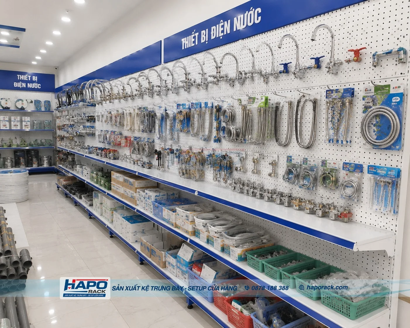 Kệ Trưng Bày Điện Nước Đẹp, Chịu Lực Tốt, Phù Hợp Nhiều Mặt Bằng