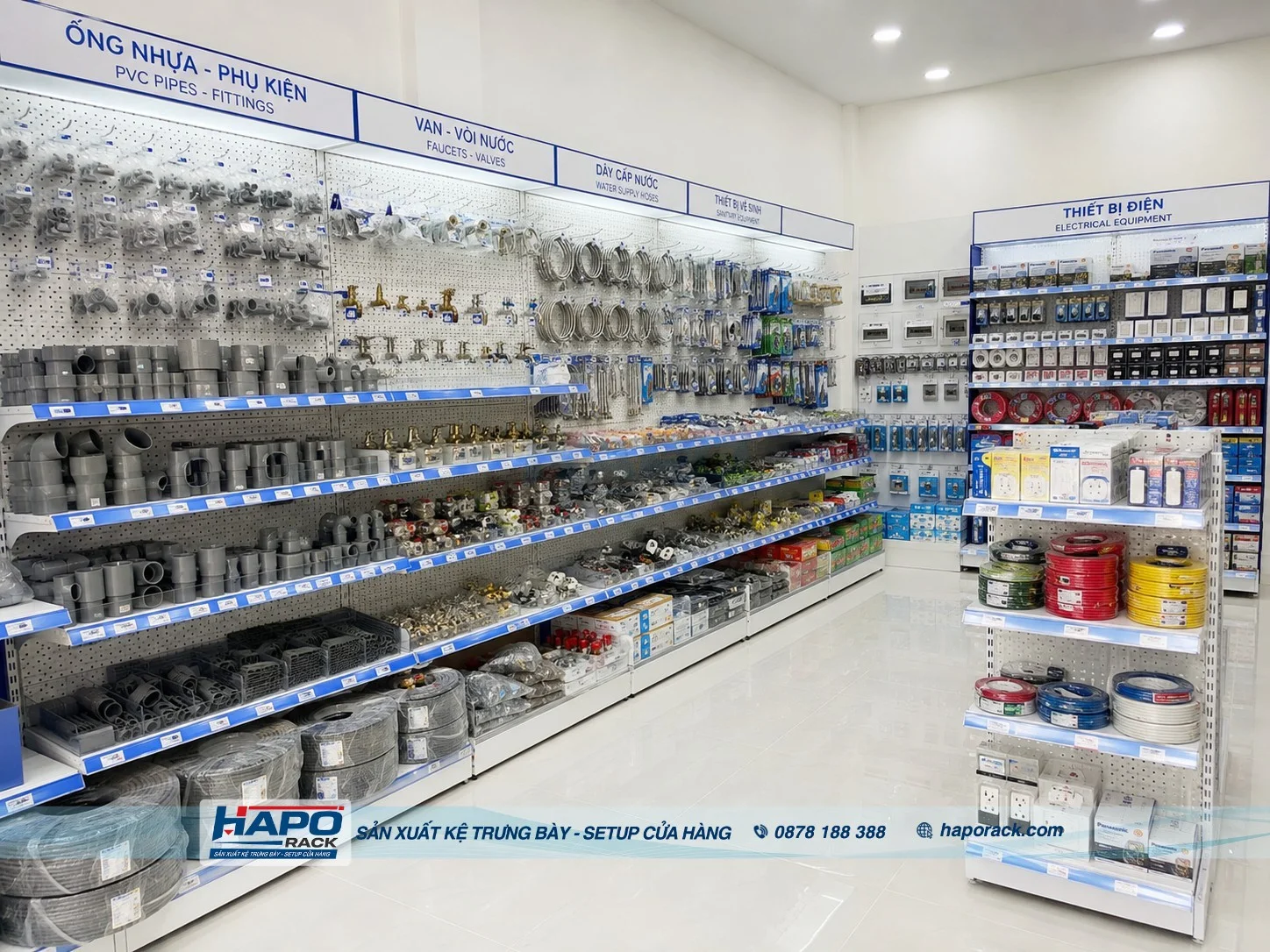 Kệ Trưng Bày Đồ Điện Đẹp, Gọn Gàng, Tối Ưu Không Gian Cửa Hàng