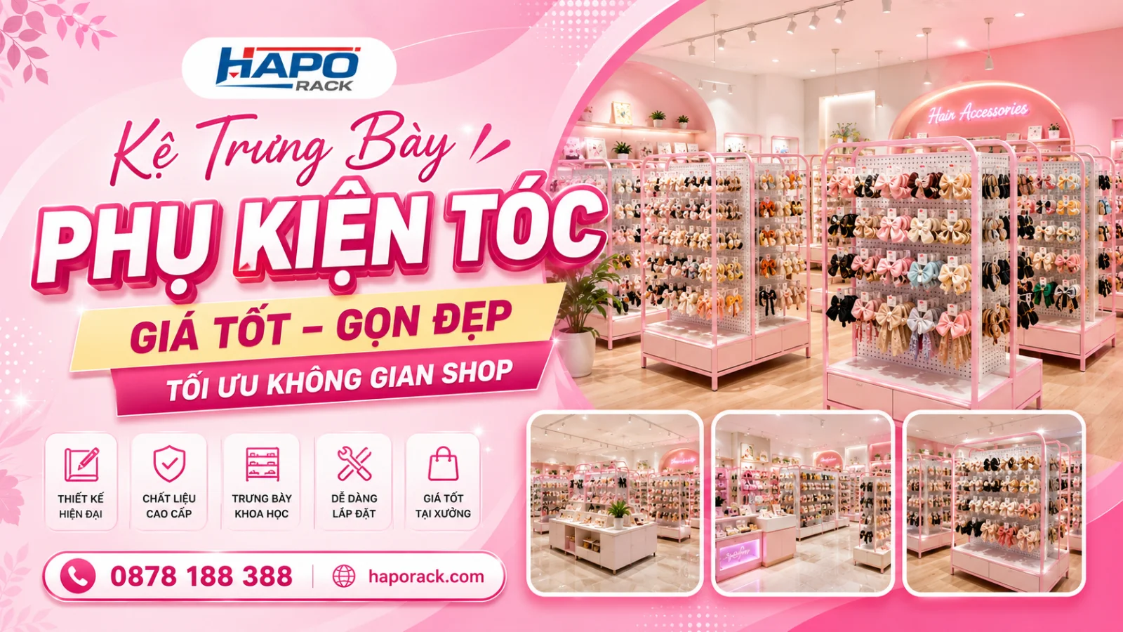 Kệ Trưng Bày Phụ Kiện Giá Tốt – Tối Ưu Không Gian Bán Hàng