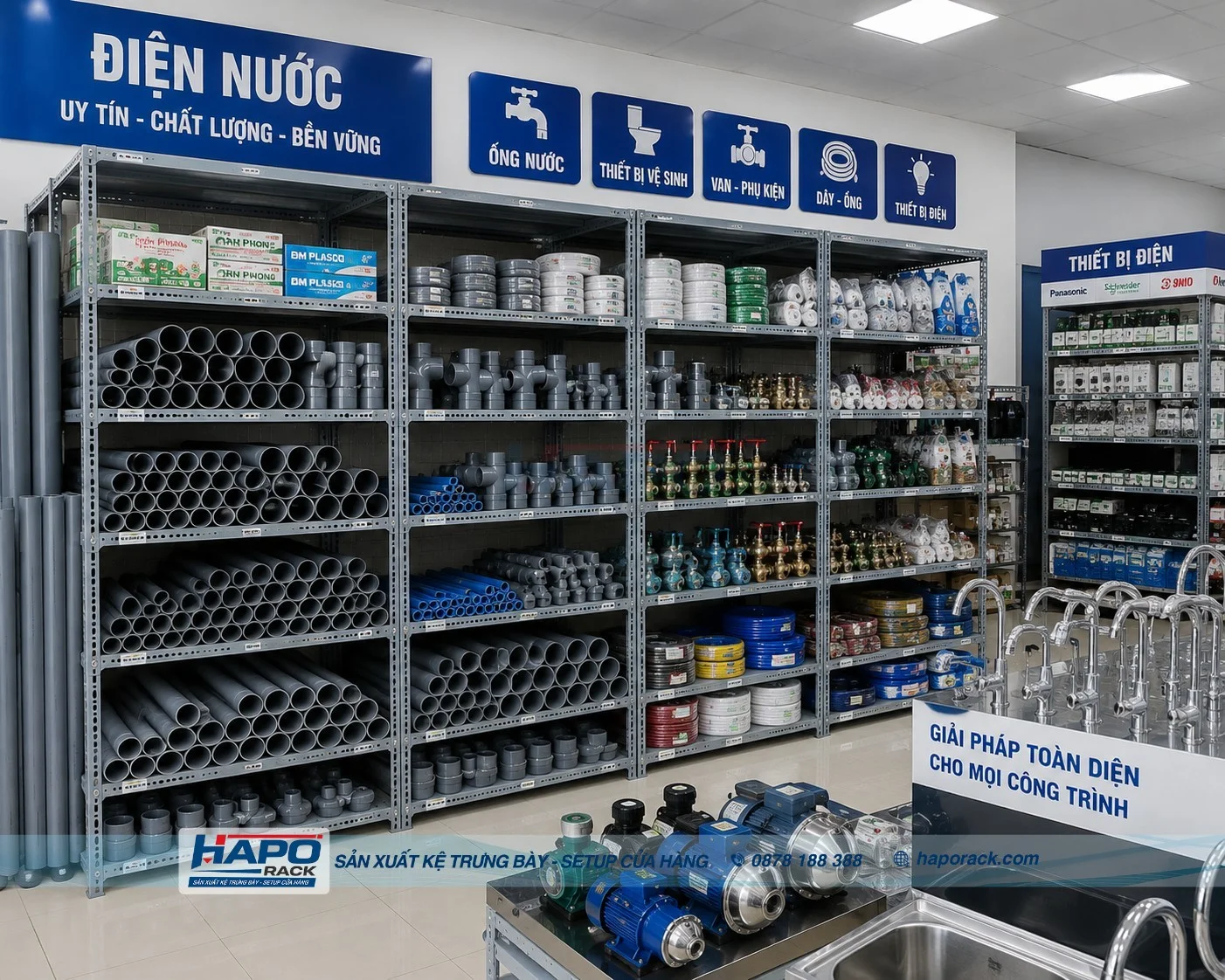 Kệ Trưng Bày Thiết Bị Điện Chịu Tải Tốt, Phù Hợp Cửa Hàng Và Showroom