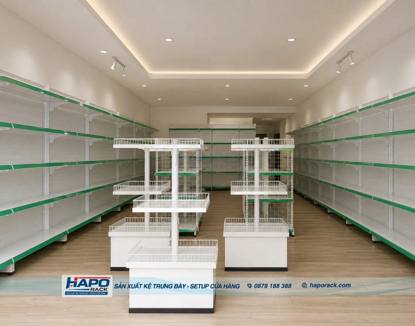 Kệ Vuông Siêu Thị Đẹp, Chắc Chắn – Giá Tốt, Dễ Sắp Xếp Hàng Hóa