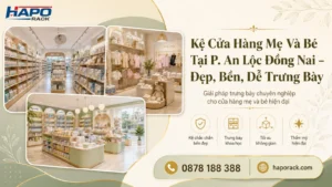 Lắp Đặt Kệ Shop Mẹ Và Bé Tại P. An Lộc Đồng Nai Bền Đẹp, Dễ Trưng Bày