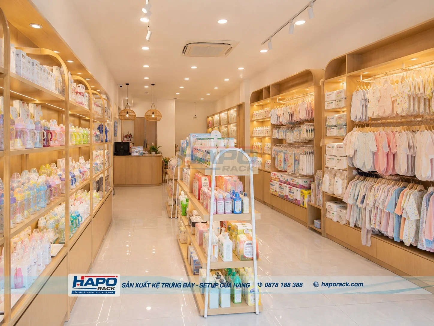 Lắp Đặt Kệ Shop Mẹ Và Bé Tại P. Phú Khương Vĩnh Long – Tối Ưu Diện Tích Trưng Bày