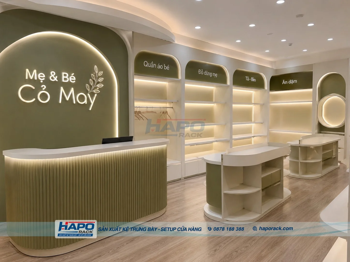 Lắp Đặt Kệ Cửa Hàng Mẹ Và Bé Tại P. Ô Môn TP. Cần Thơ – Gọn Gàng, Chuyên Nghiệp