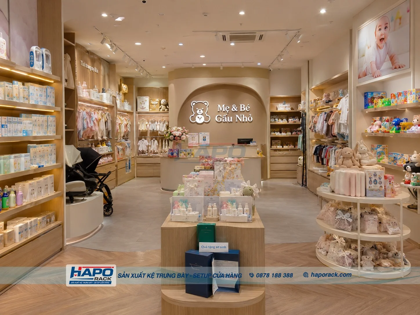 Lắp Đặt Kệ Cửa Hàng Mẹ Và Bé Tại P. Phước Thới TP. Cần Thơ – Chuyên Nghiệp, Dễ Sắp Xếp
