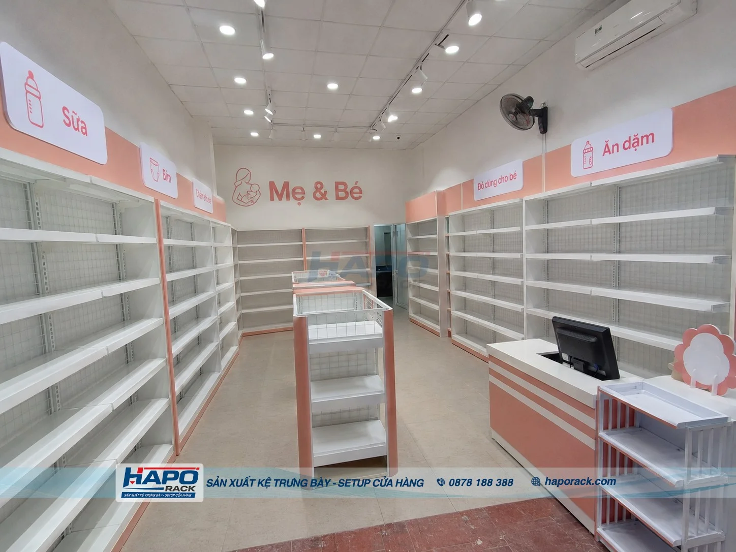 Lắp Đặt Kệ Cửa Hàng Mẹ Và Bé Tại P. Thới An Đông TP. Cần Thơ – Chuyên Nghiệp, Dễ Sắp Xếp