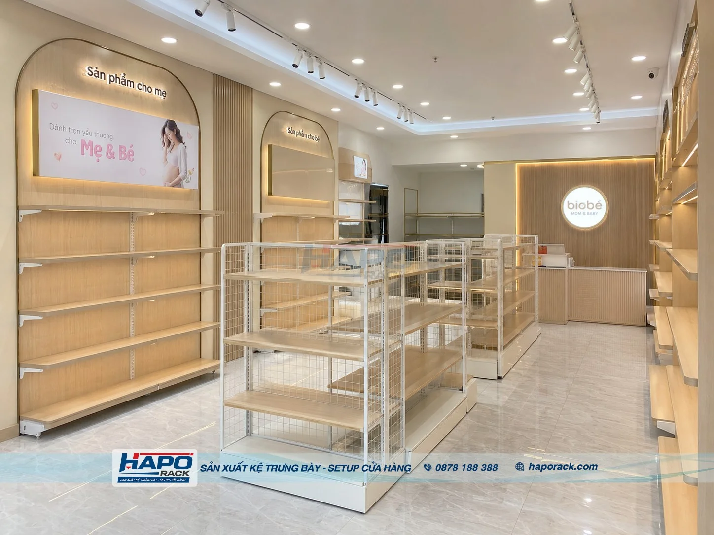 Lắp Đặt Kệ Cửa Hàng Mẹ Và Bé Tại P. Thới An Đông TP. Cần Thơ – Gọn Đẹp, Tiện Dụng