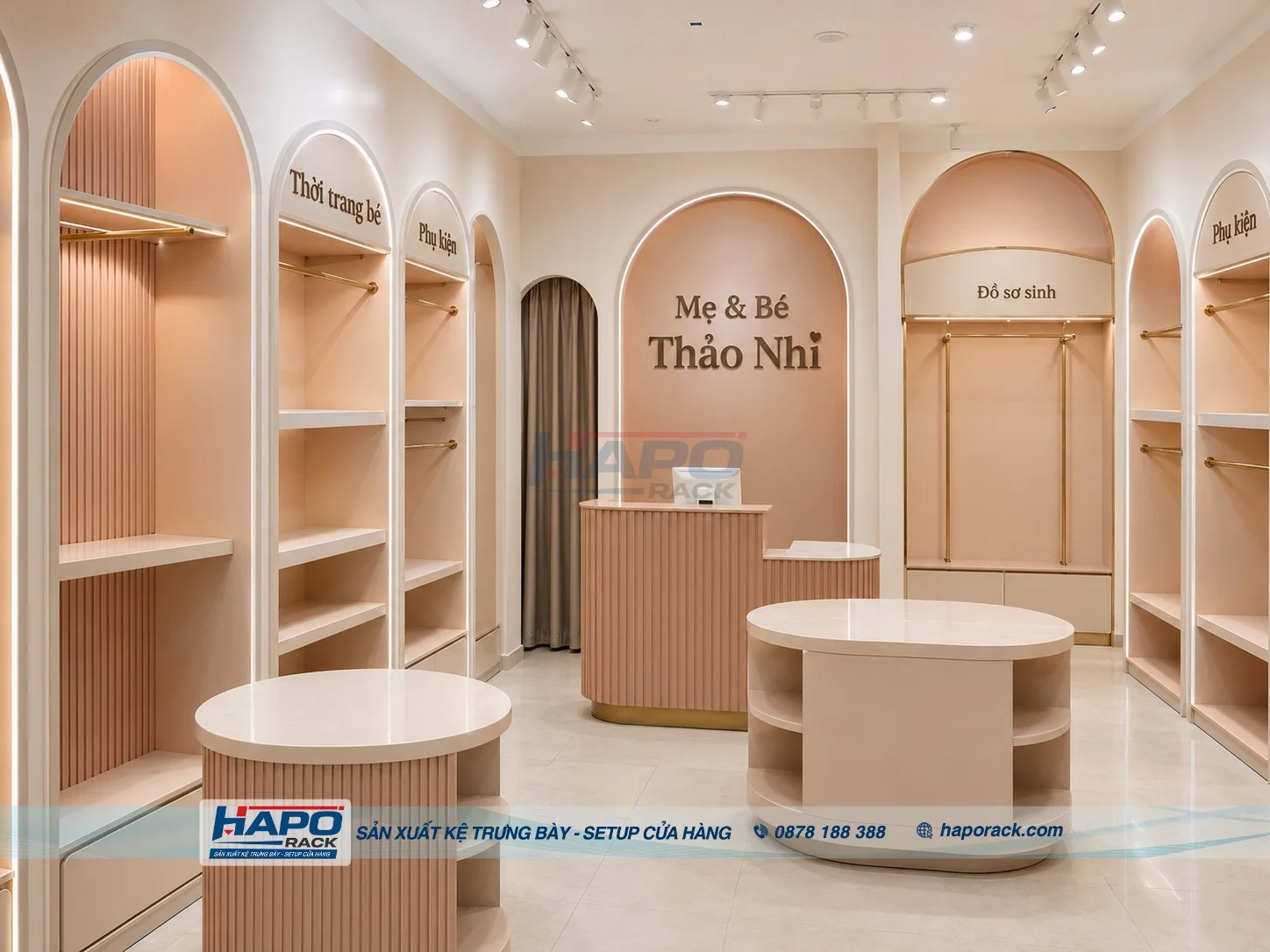 Lắp Đặt Kệ Cửa Hàng Mẹ Và Bé Tại P. Thới Long TP. Cần Thơ – Hiện Đại, Dễ Bố Trí