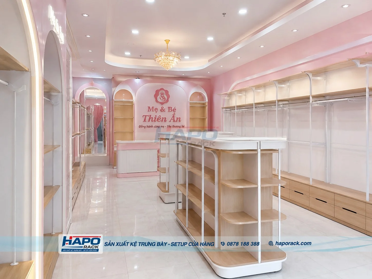 Lắp Đặt Kệ Shop Mẹ Và Bé Tại P. An Bình TP. Cần Thơ – Đẹp, Bền, Dễ Trưng Bày