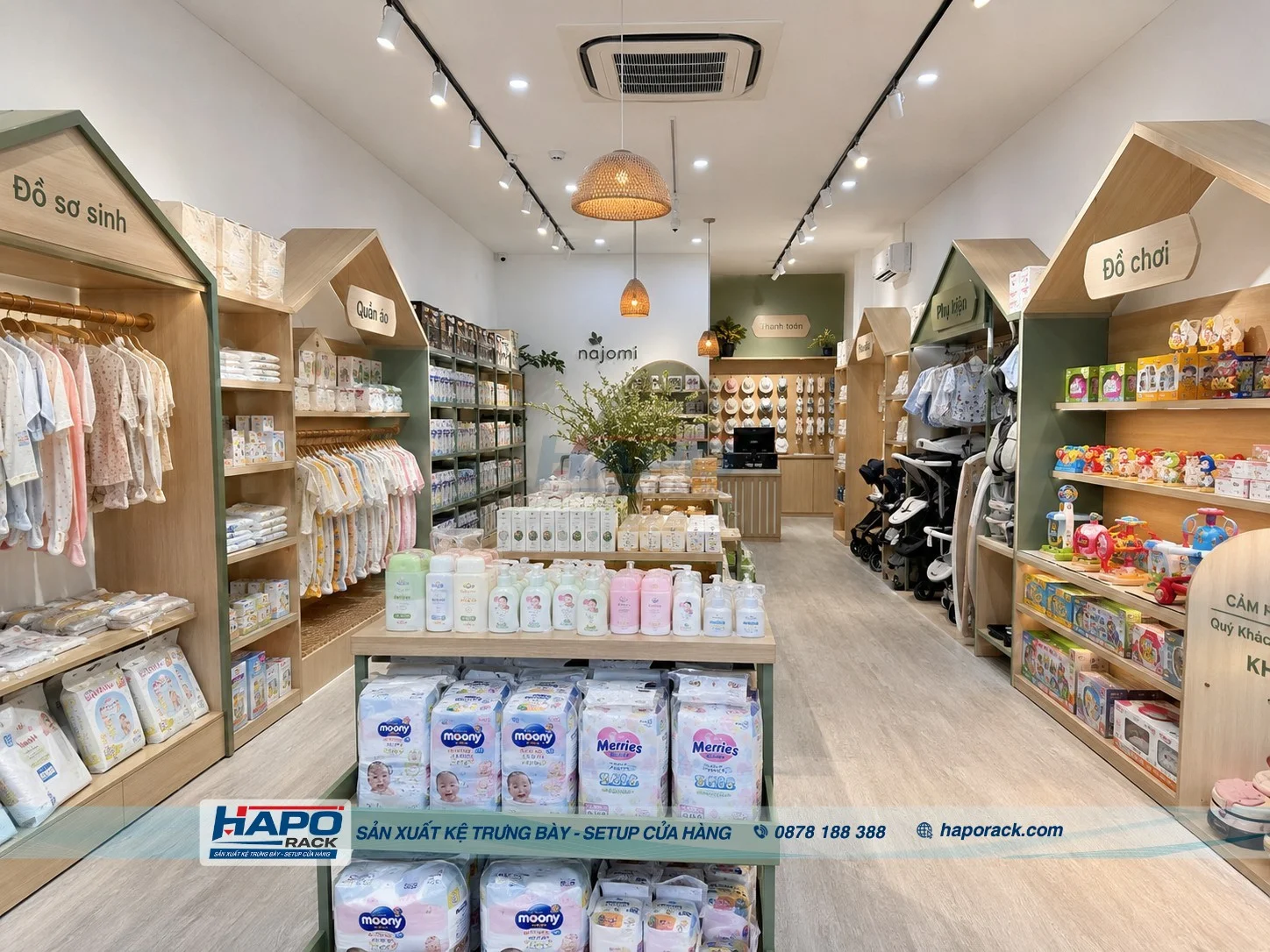 Lắp Đặt Kệ Shop Mẹ Và Bé Tại P. Bình Thủy TP. Cần Thơ – Đẹp, Bền, Dễ Trưng Bày
