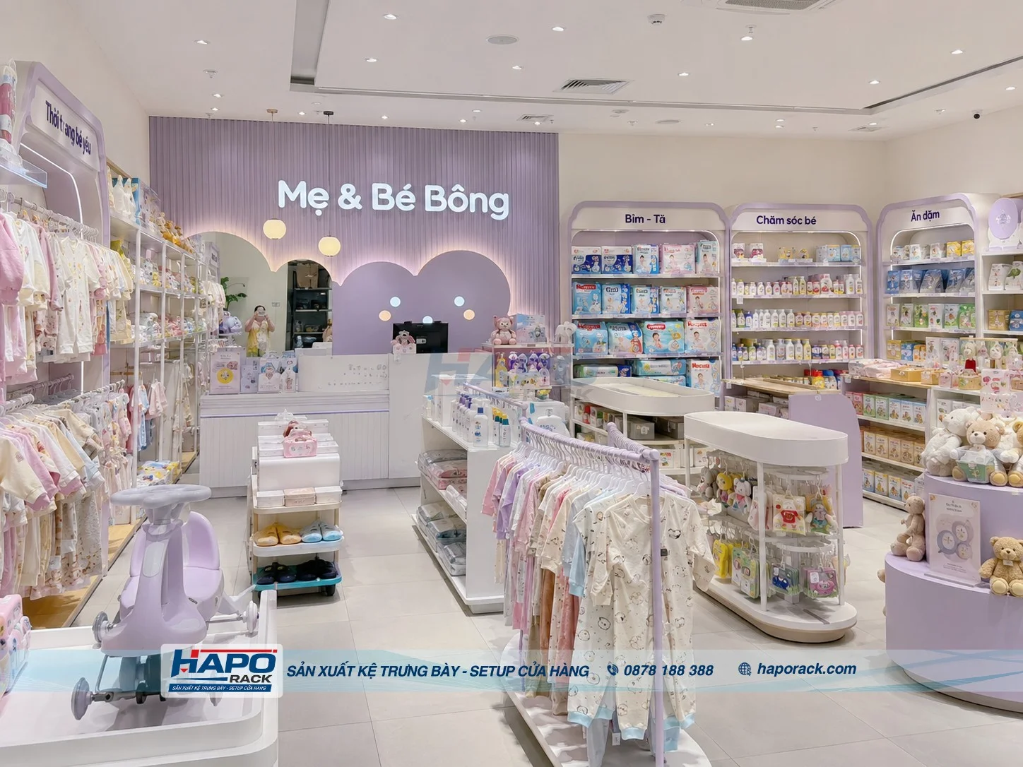 Lắp Đặt Kệ Shop Mẹ Và Bé Tại P. Cái Khế TP. Cần Thơ Nhanh Chóng