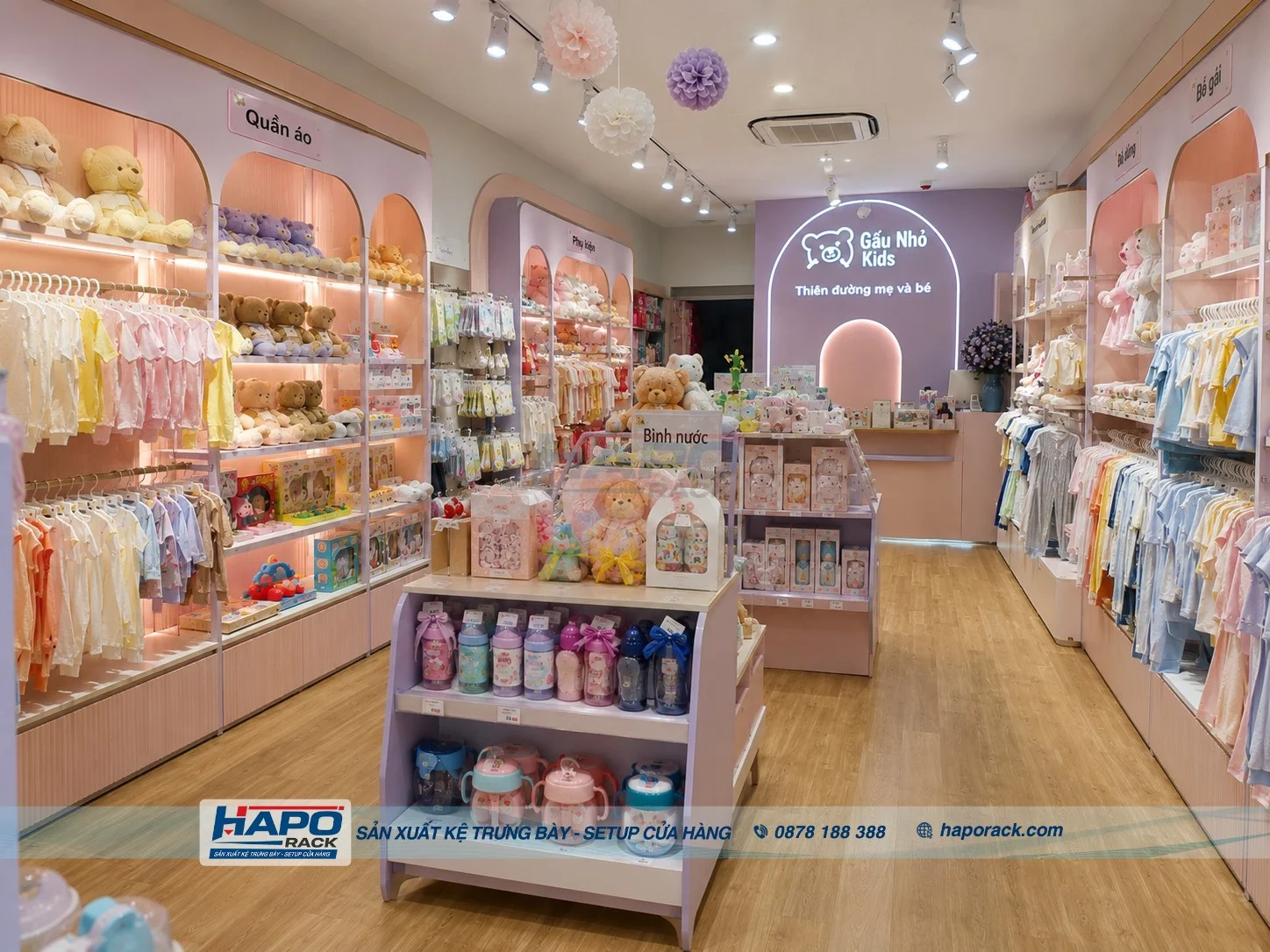 Lắp Đặt Kệ Shop Mẹ Và Bé Tại P. Cái Răng TP. Cần Thơ – Chuyên Nghiệp, Dễ Bố Trí