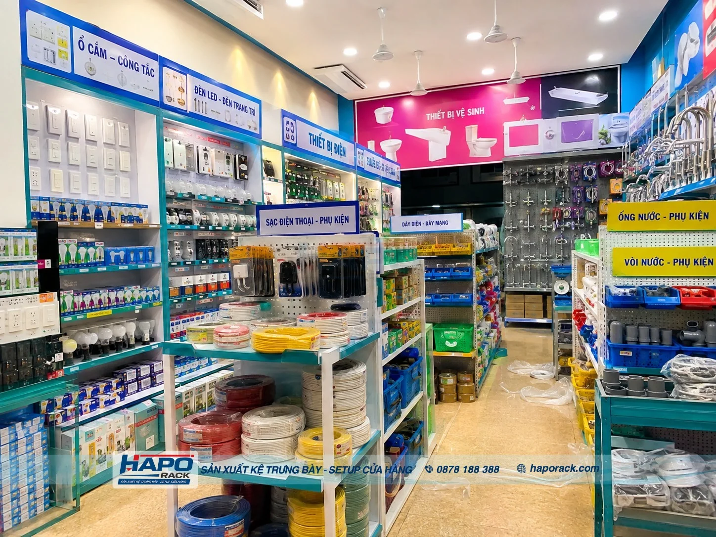 Mẫu Kệ Điện Nước Đẹp, Chịu Tải Tốt, Dễ Bố Trí Cho Cửa Hàng
