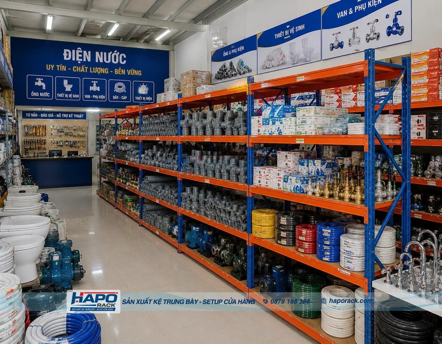 Mẫu Kệ Trưng Bày Điện Nước Đẹp, Đa Dạng Kích Thước Mới Nhất 2027
