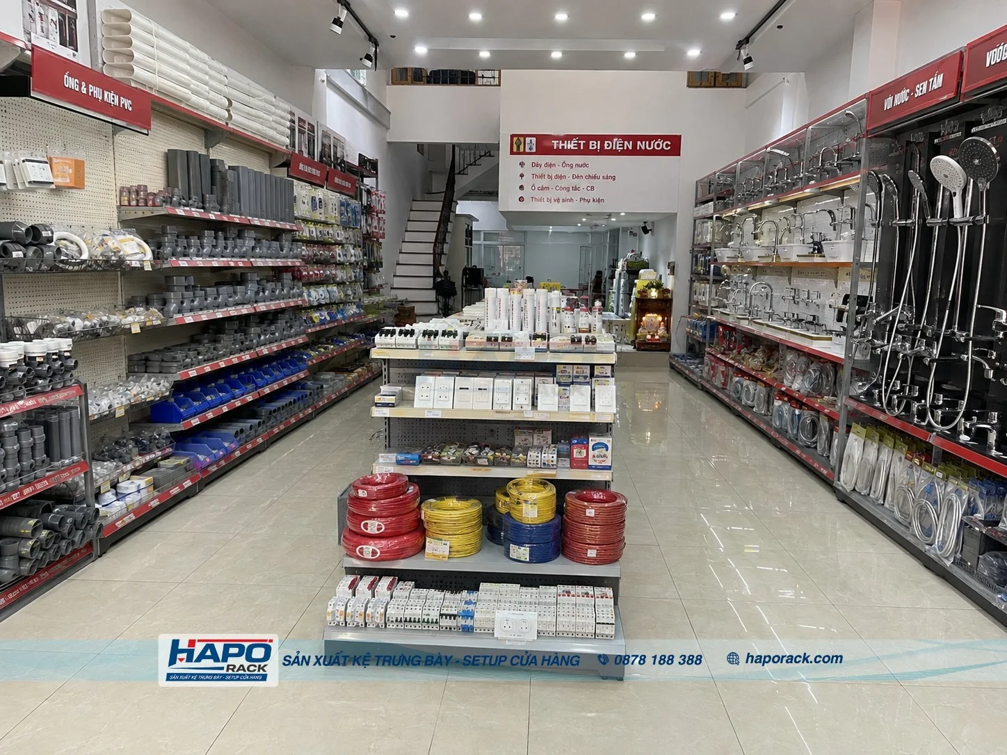Mẫu Kệ Trưng Bày Thiết Bị Điện Nước Đẹp, Chịu Tải Tốt Mới Nhất 2027