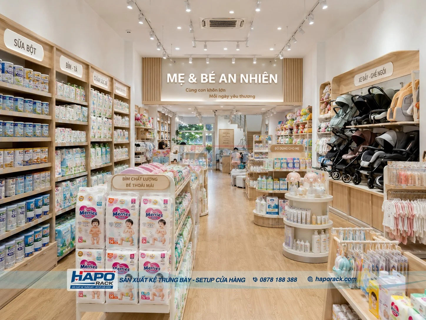 Sản Xuất Kệ Shop Mẹ Và Bé Tại P. An Bình TP. Cần Thơ – Theo Yêu Cầu, Bền Đẹp