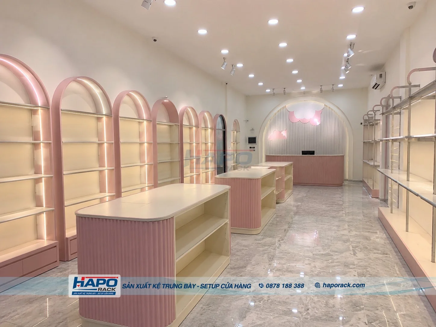 Sản Xuất Kệ Shop Mẹ Và Bé Tại P. Long Tuyền TP. Cần Thơ – Theo Kích Thước, Bền Đẹp