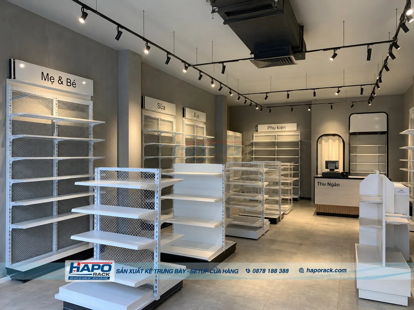 Sản Xuất Kệ Shop Mẹ Và Bé Tại P. Phước Thới TP. Cần Thơ – Chắc Chắn, Dễ Trưng Bày