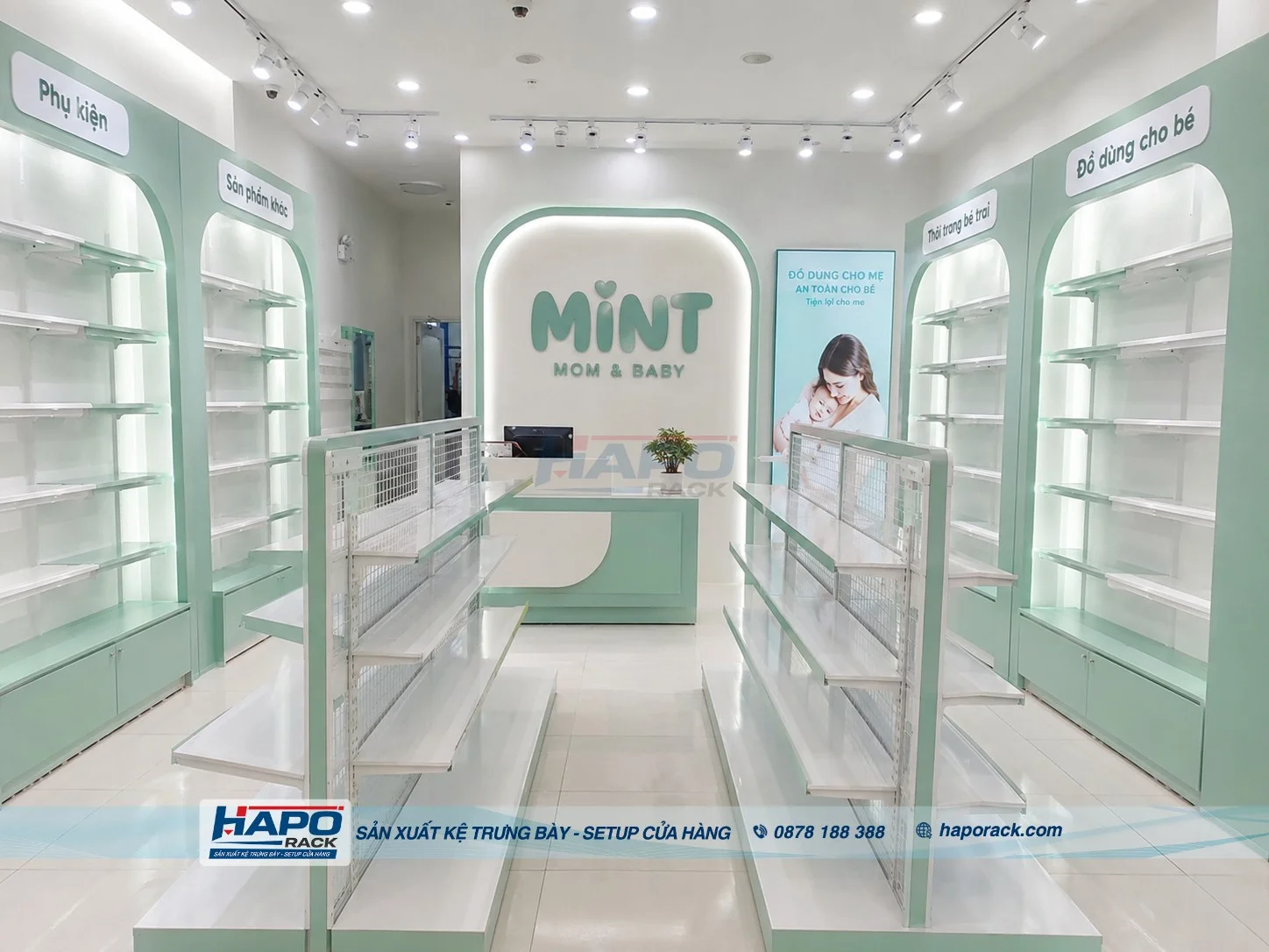Sản Xuất Kệ Shop Mẹ Và Bé Tại P. Thới An Đông TP. Cần Thơ – Chắc Chắn, Dễ Trưng Bày