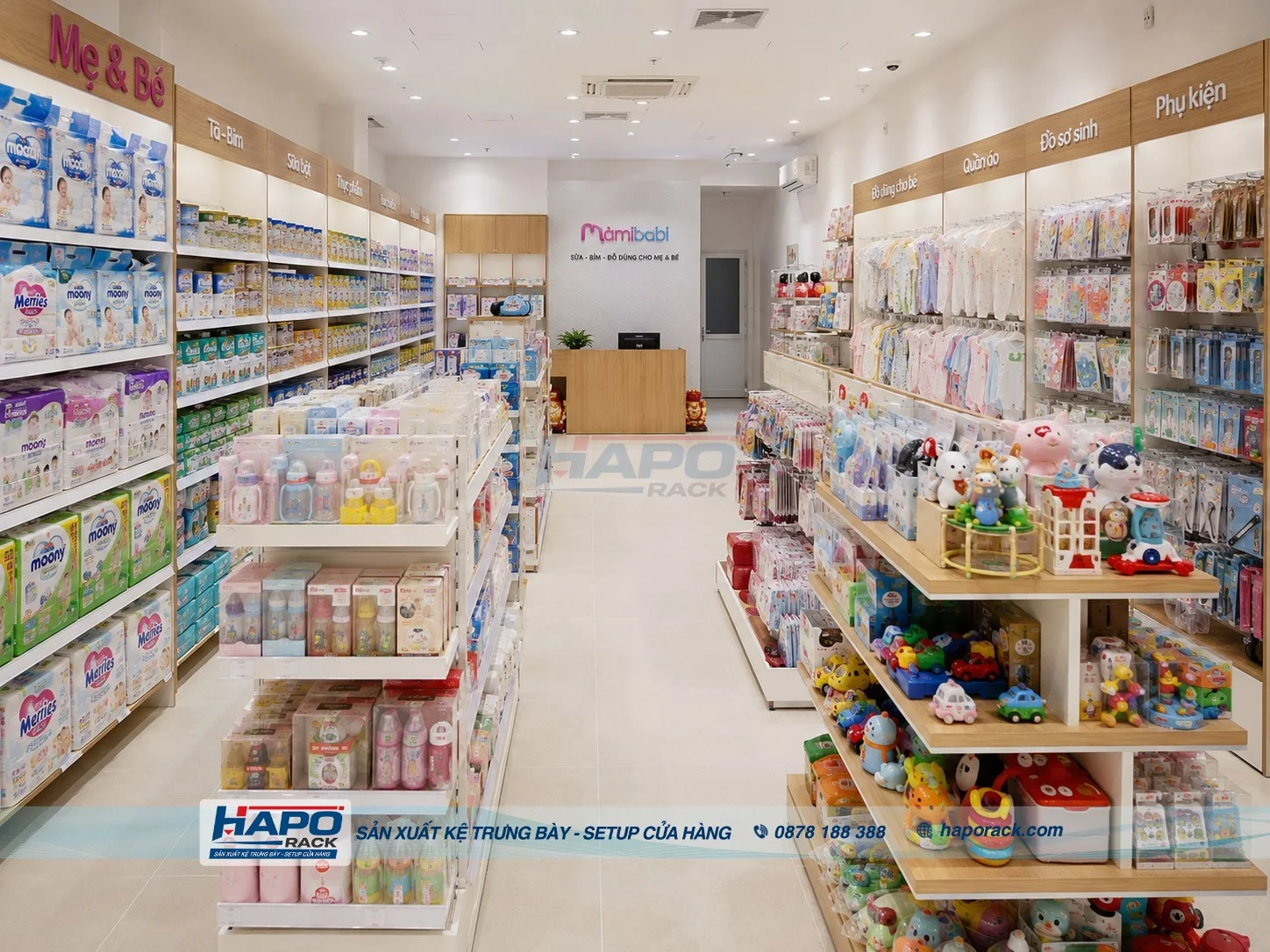 Thi Công Kệ Cửa Hàng Mẹ Và Bé Tại P. Bình Thủy TP. Cần Thơ – Chuyên Nghiệp, Bền Đẹp