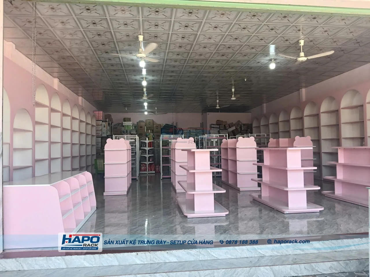 Thi Công Kệ Cửa Hàng Mẹ Và Bé Tại P. Long Bình Đồng Nai Tối Ưu Không Gian