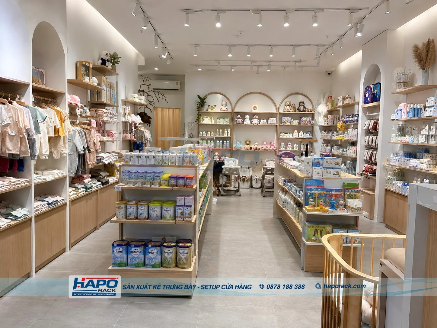 Thi Công Kệ Shop Mẹ Và Bé Tại P. An Bình TP. Cần Thơ – Bền Đẹp, Tối Ưu Diện Tích