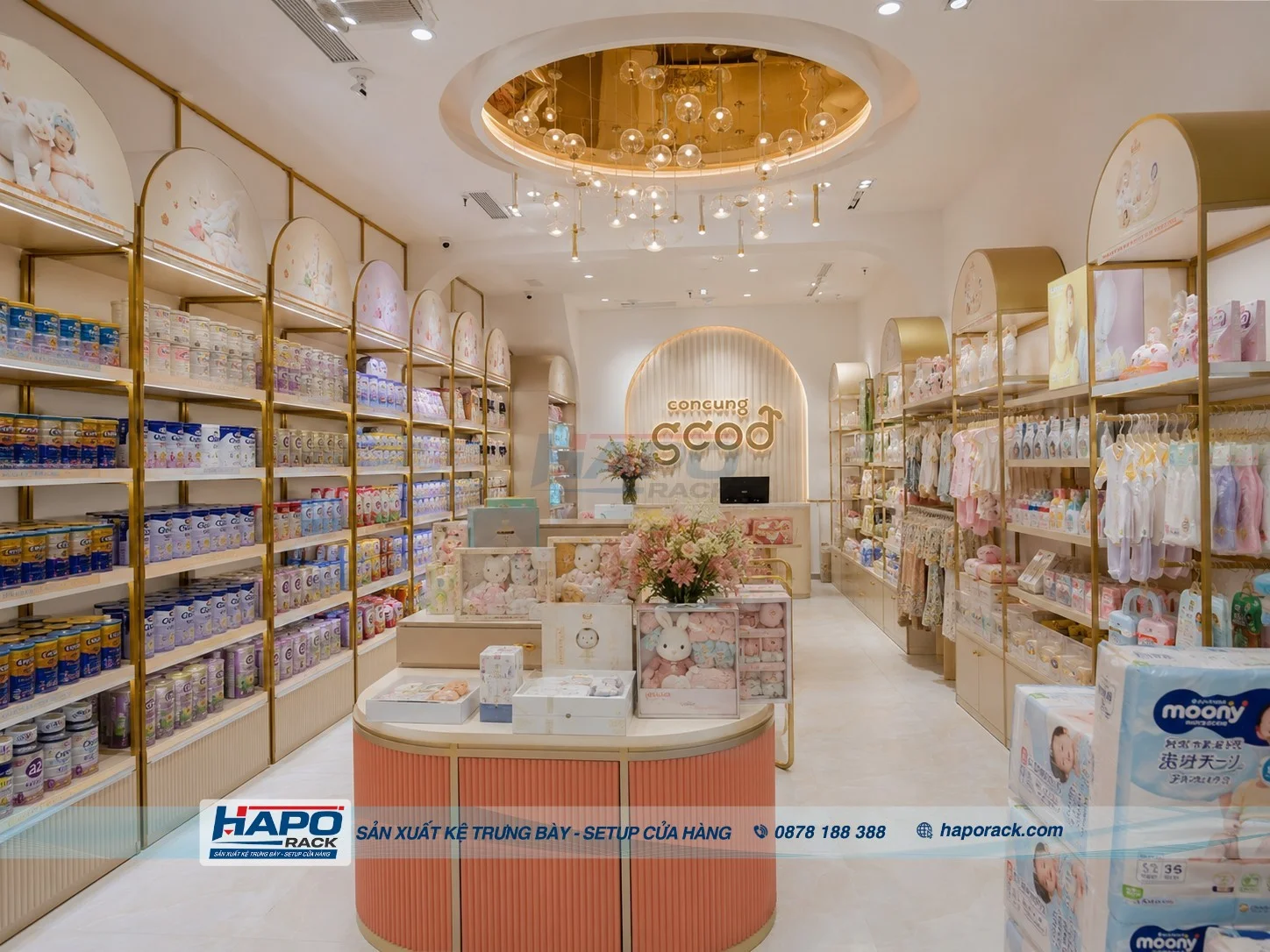 Thi Công Kệ Shop Mẹ Và Bé Tại P. Bình Thủy TP. Cần Thơ – Gọn Đẹp, Dễ Bố Trí