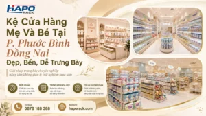 Thi Công Kệ Shop Mẹ Và Bé Tại P. Phước Bình Đồng Nai Theo Mặt Bằng