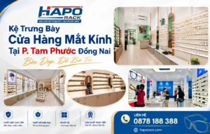 Thi Công Kệ Trưng Bày Cửa Hàng Mắt Kính Tại P. Tam Phước Đồng Nai Bền Đẹp