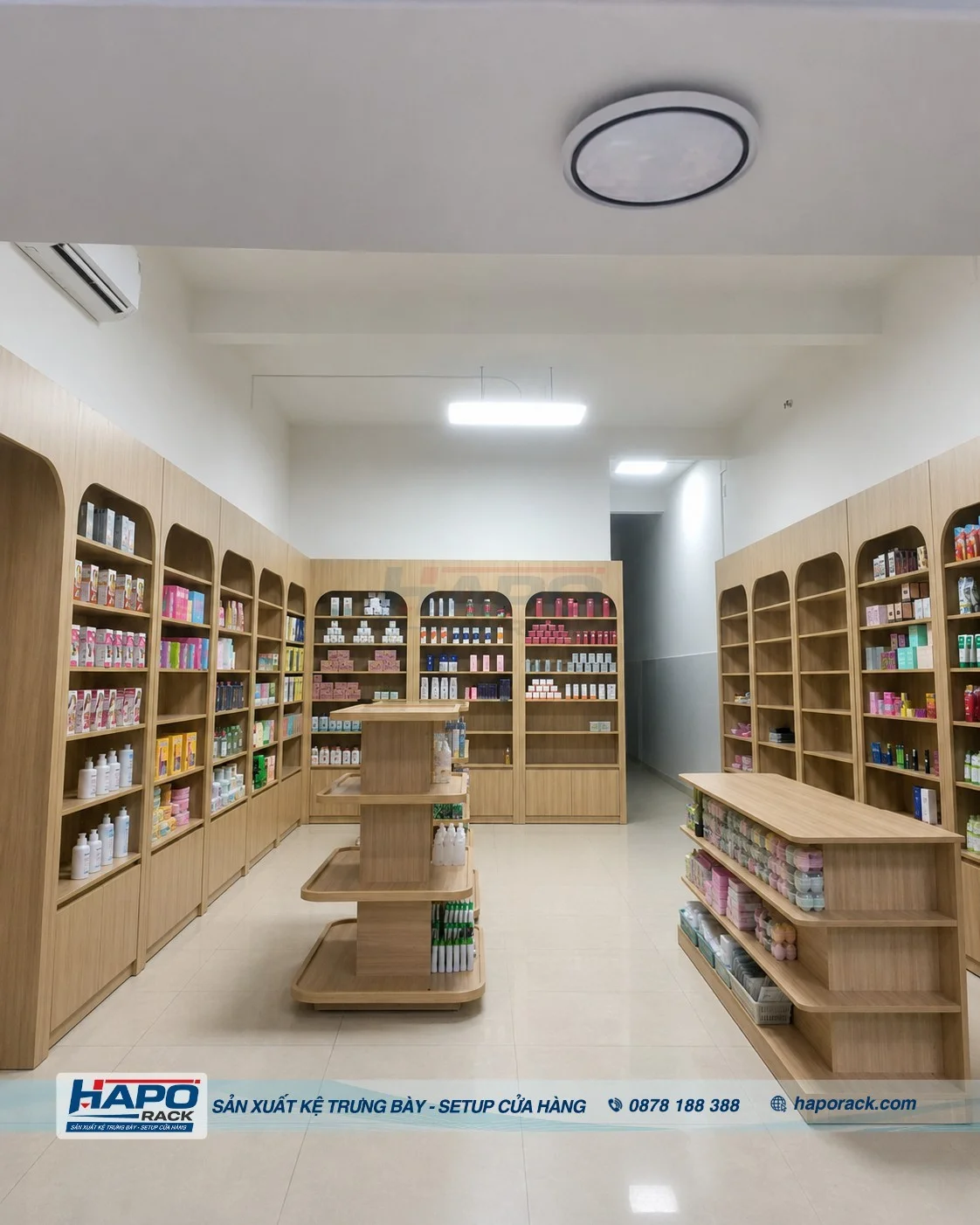 Thi Công Shop Mỹ Phẩm Tại Chợ Đình P. Phú Lợi TP.HCM (Bình Dương Cũ)