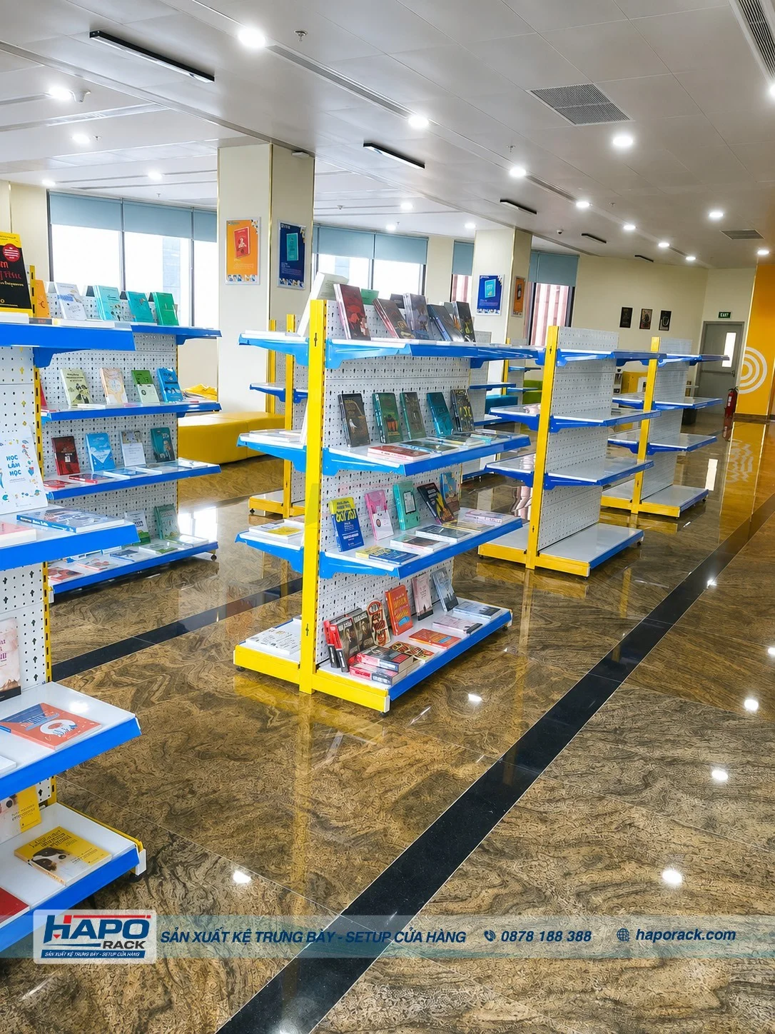 Thi Công Thư Viện Trường Đại Học Y Khoa Phạm Ngọc Thạch – Kệ Văn Phòng Phẩm Và Sách Hiện Đại