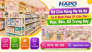Thiết Kế Kệ Shop Mẹ Và Bé Tại P. Bình Thủy TP. Cần Thơ – Gọn Đẹp, Tối Ưu Không Gian
