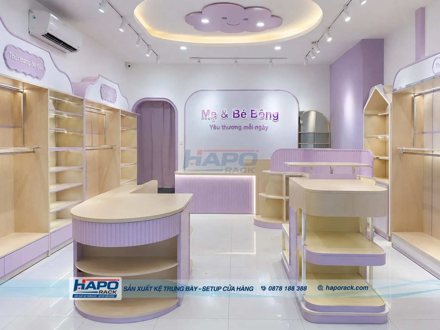 Thiết Kế Kệ Shop Mẹ Và Bé Tại P. Ô Môn TP. Cần Thơ – Khoa Học, Dễ Trưng Bày