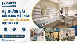 Thiết Kế Kệ Trưng Bày Cửa Hàng Mắt Kính Tại P. Bình Lộc Đồng Nai Đẹp, Hiện Đại