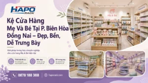 Thiết Kế Shop Mẹ Và Bé Tại P. Biên Hòa Đồng Nai – Kệ Đẹp, Tối Ưu Không Gian Cửa Hàng