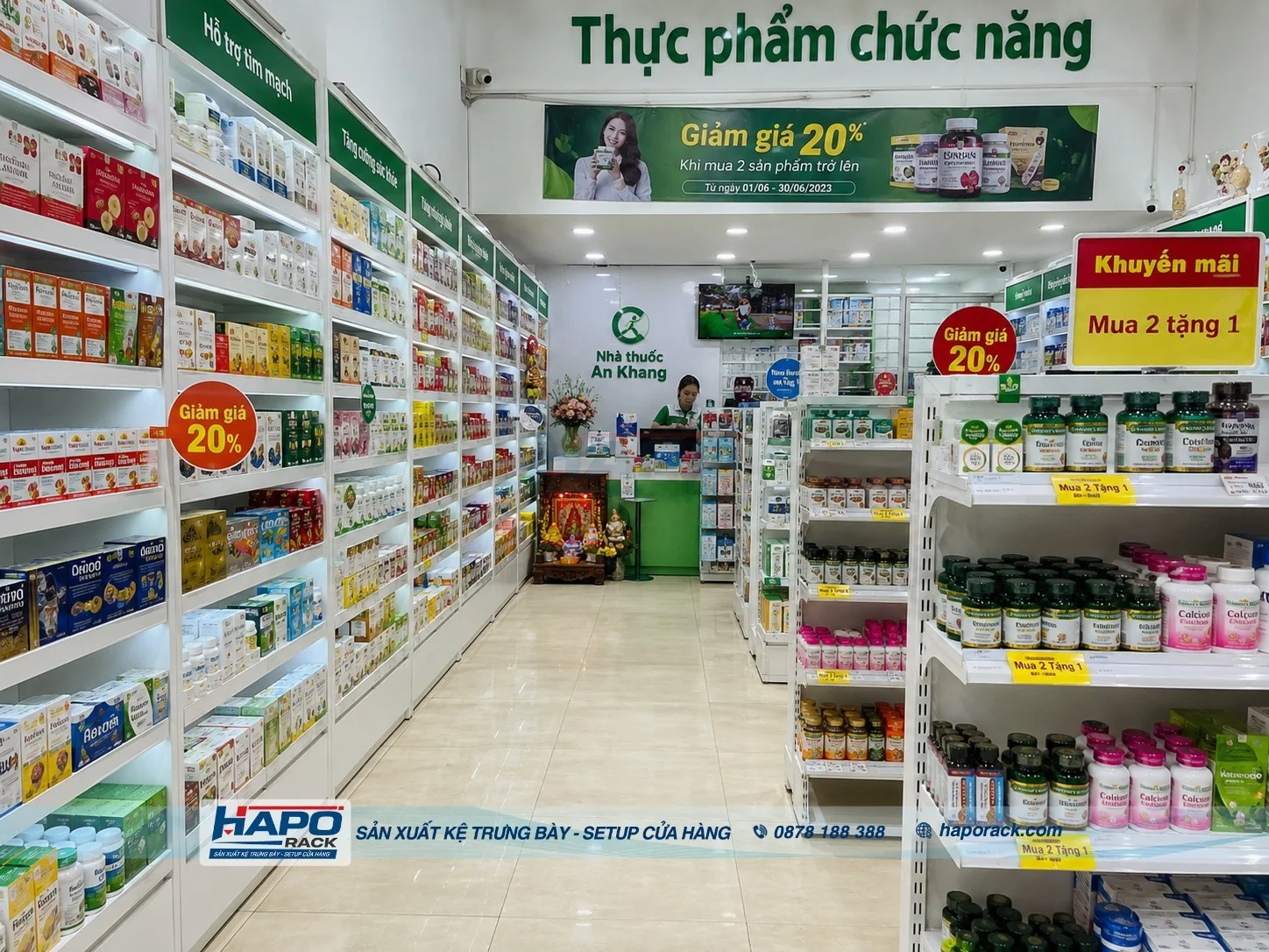 Top 20+ Kệ Thực Phẩm Chức Năng Đẹp Bền Tối Ưu Không Gian Cửa Hàng