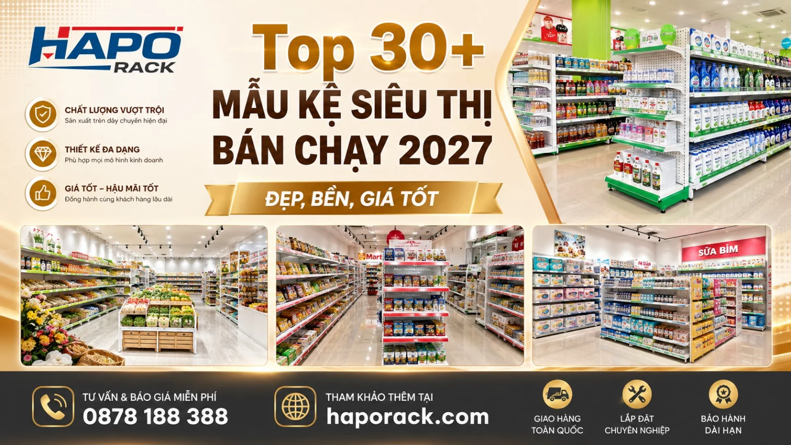 Top 30+ Mẫu Giá Kệ Siêu Thị Đẹp, Giá Tốt Nhất 2027