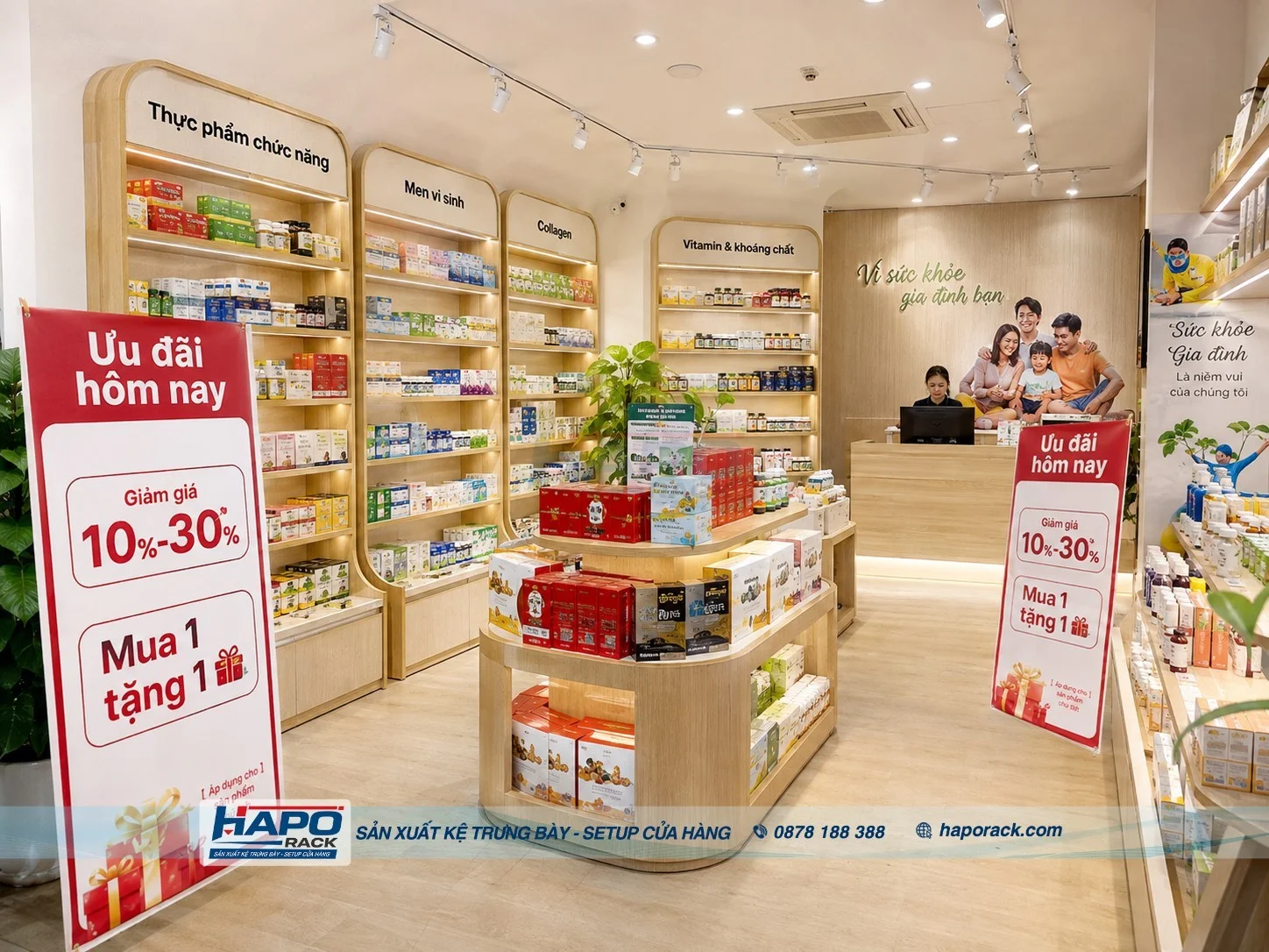 Top Mẫu Kệ Thực Phẩm Chức Năng Bền Đẹp Đáng Tham Khảo
